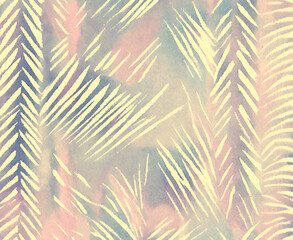 Abstract blurred watercolour grunge  design on a gradient background in purple and dark blue