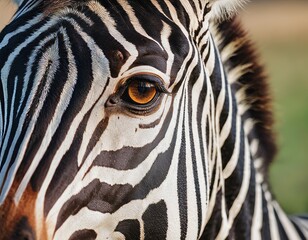 Photo of zebra eye