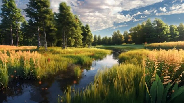 Morgens im Sommerwald 2.