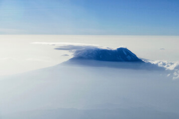 Fototapeta na wymiar Aerial view of Mt. Kilimanjaro, Tanzania
