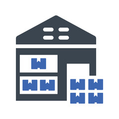 Obraz premium Factory warehouse Icon