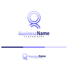 Letter Q logo design vector. Creative Initial Q logo concepts template