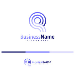 Letter Q logo design vector. Creative Initial Q logo concepts template