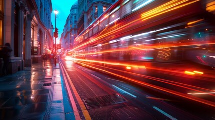 Fototapeta premium Light Trails in Motion