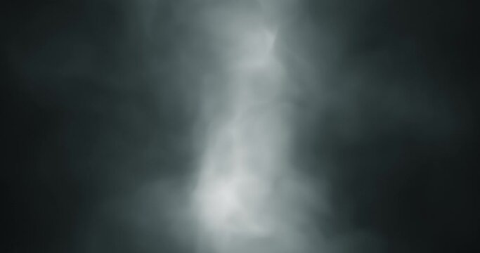 Dark cloud of smoke loop animation background.