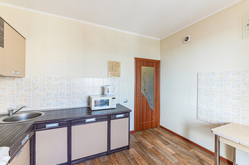 interior kitchen and dining room, refectory area, cooking equipment, table furniture, stove