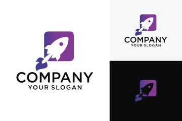 Rocket Launch Icon Vector Logo Template Design Rocket Launch Logo Illustration Vector Design.