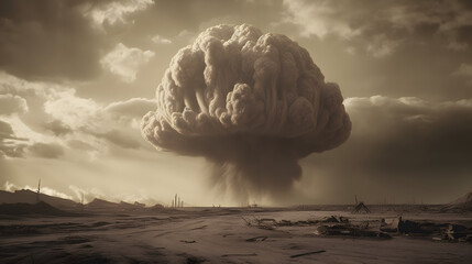  image of a nuclear explosion