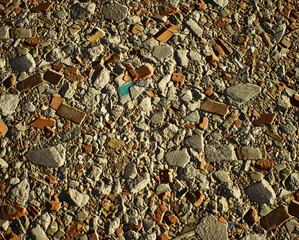 Ground surface with construction rubble. - 744525462