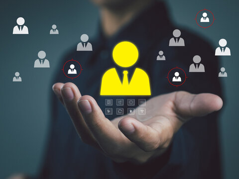 HR Human resources that are selecting or recruiting personnel with abilities that match the business. Adjustment of position or salary within the company