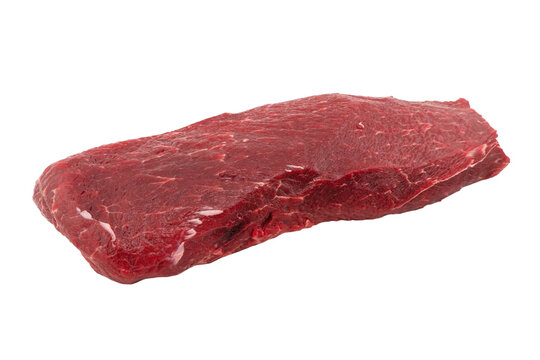 Beef steak. Raw Steak isolated on white background. The raw beef meat steak isolated