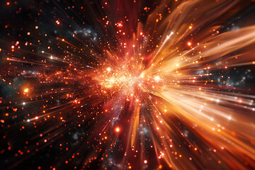 dark space background in the style of vivid energy ex