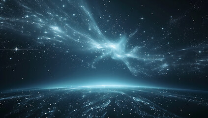 dark space background with star patterns and lights i