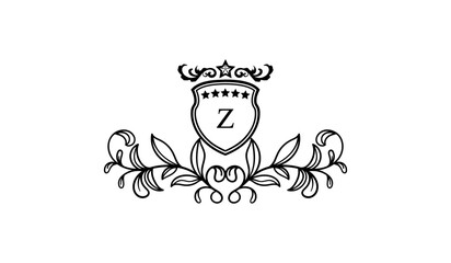 Luxury Alphabetical Crown of Thorns Logo