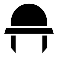 military helmet glyph 