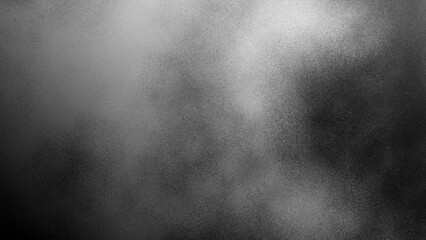 Black noise grain transparent gradient background. Dust effect with Transparent png overlay background