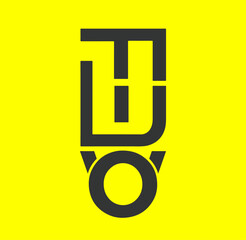 Initial F L U W O Logo Design with Handwriting Style in Colorful Gradient. FW Signature Logo or Symbol for Wedding, Fashion, Jewelry, Boutique, and Business