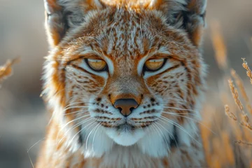Muurstickers portrait of a lynx © paul