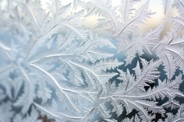 Frost's artistry displayed on a chilly window
