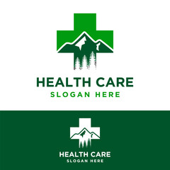 health care medical logo design vector illustration