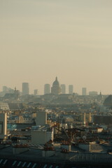 Fototapeta na wymiar Les toits de Paris avec la vue sur le Panthéon