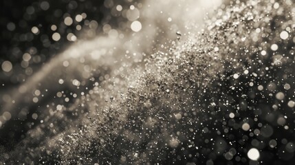 Glittering Particle Explosion: Abstract Background with Twisted Mass of Dust and Light - obrazy, fototapety, plakaty