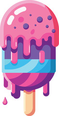 icecream logo design, Melting ice cream logo, stick icecream melting logo