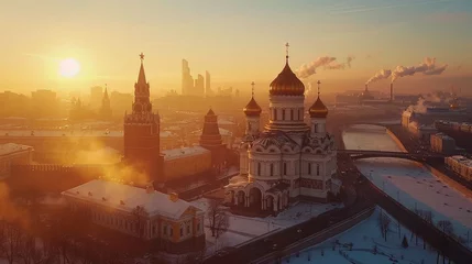 Photo sur Plexiglas Moscou cathedral of christ the savior