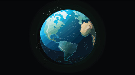 Fototapeta na wymiar Globe planet earth icon symbol vector image. 