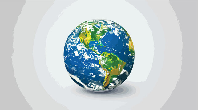 Globe planet earth icon symbol vector image. 