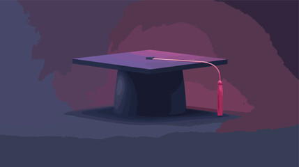 Graduation hat isolated icon