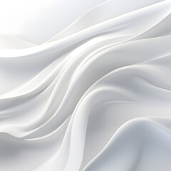 Fototapeta premium Folding wave white fabric.