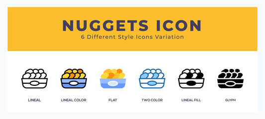 Nuggets icon for websites and apps. vector illustration