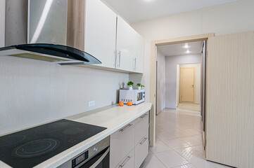 interior kitchen and dining room, refectory area, cooking equipment, table furniture, stove