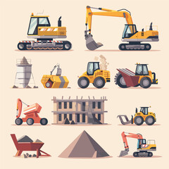 Construction. Process tools and materials building