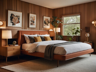 Timeless Tranquility, A Mid Century Bedroom Retreat.
