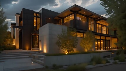 A symphony of concrete and steel this home boasts a strikingly modern aesthetic with its unfussy utilitarian design that highlights the beauty of the raw materials used in