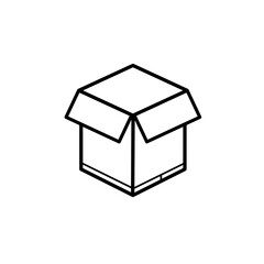 Carton box icon design illustration 