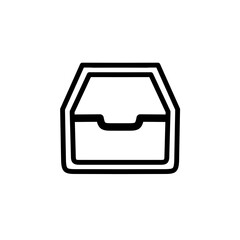 Inbox icon design illustration 