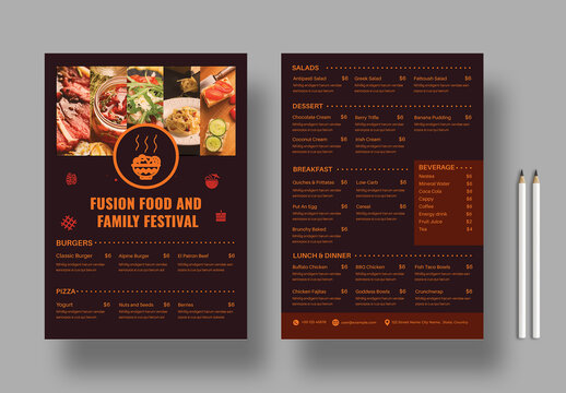 Food Menu Template
