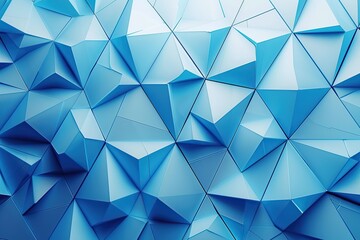 Blue triangles background