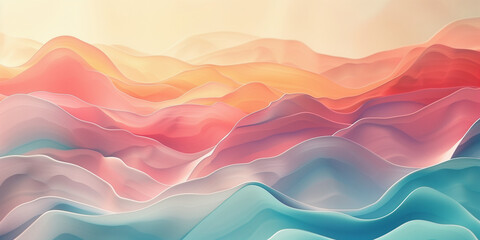 soft gradients, soft shapes modern abstract background in peach pink pastel colours (6)