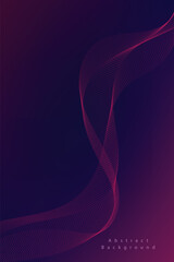Abstract vector gradient background with waves