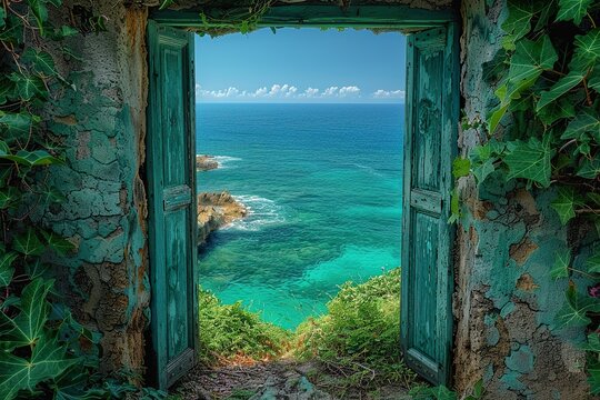 open the door on a paradise