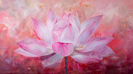 Fototapeta na wymiar Pink lotus flower