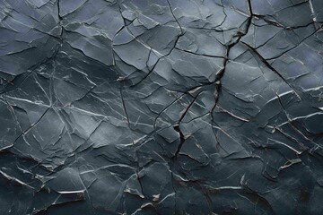 Ice wedging cracks in a rock surface