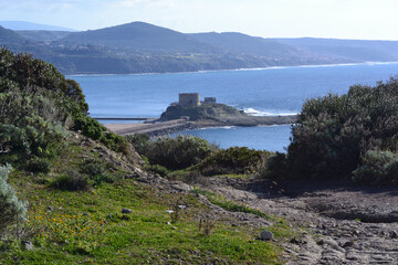 La costa di Cane Malu a Bosa