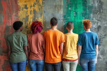 LGBTQ Pride evolve. Rainbow unruffled colorful elation diversity Flag. Gradient motley colored multifarious LGBT rights parade festival national coming out day diverse gender illustration