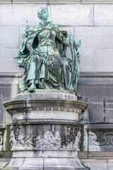 Statue à l'arche du cinquantenaire à Bruxelles