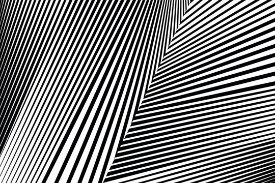 abstract halftone lines background, creative op art geometric pattern, vector modern design texture